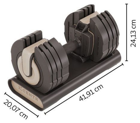 Smart Stack 50 Haltères Réglabes Fitness 2.3 kg - 22.5 kg 1 pièce