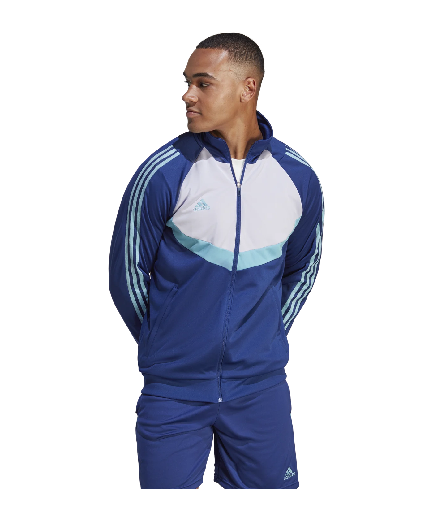adidas Tiro Jacke Blau