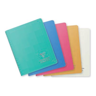 Clairefontaine Koverbook Silver - Cahier à spirale A4 (21x29,7cm) - 160 pages - ligné - disponible dans différentes couleurs