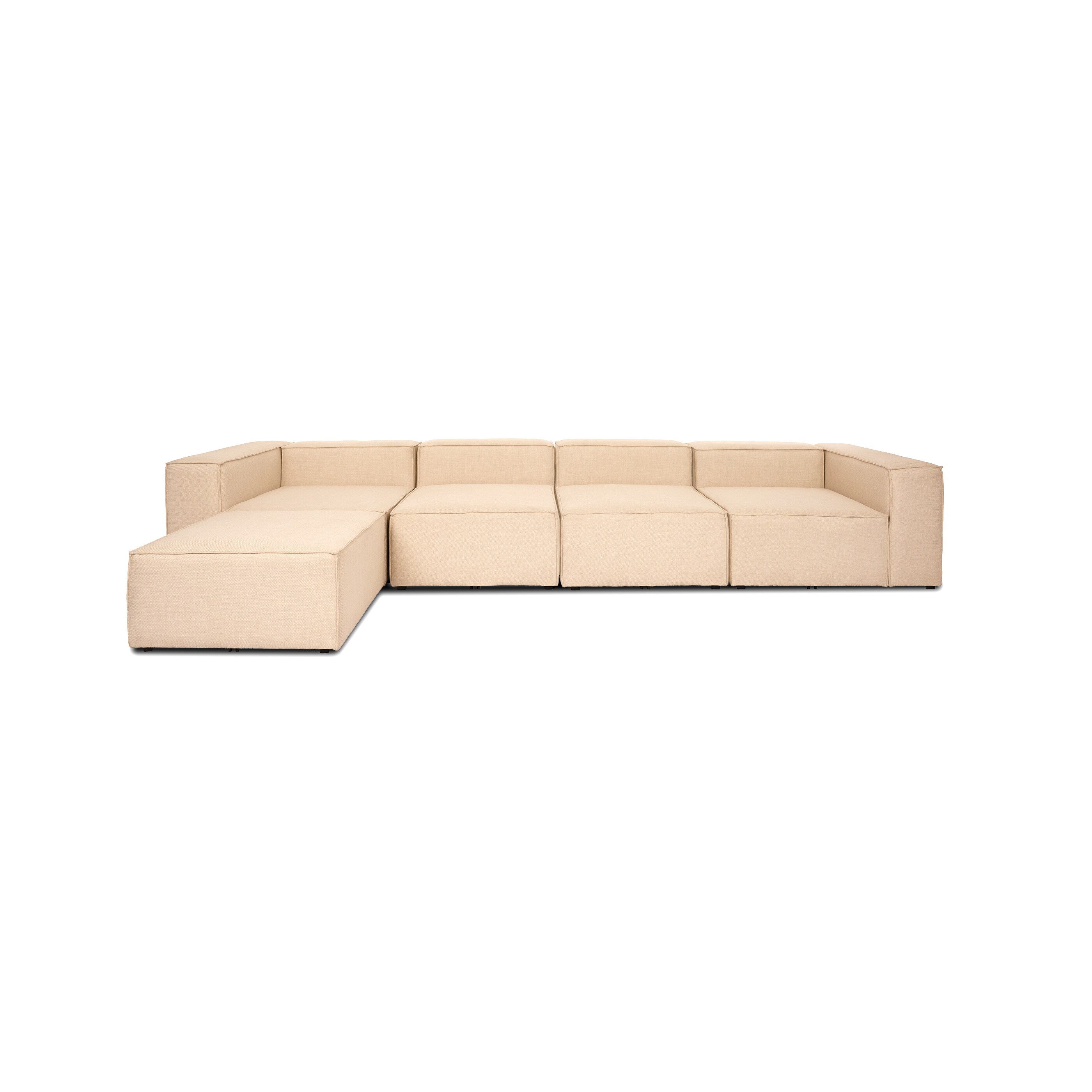 HOME DELUXE Modulares Sofa VERONA XL Beige - versch. Ausführungen
