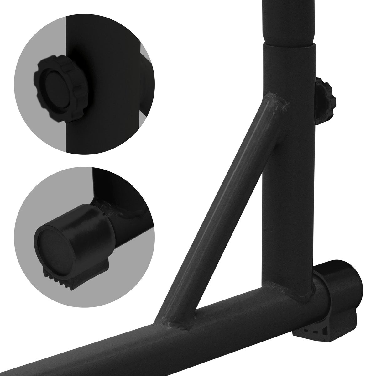 ECD Germany Hangstoel Blauw/Groen met Zwart Frame 208 cm, Hangstoelschommel van Katoen met 2 Kussens tot 120 kg, Vrijstaand Hangstoelframe van Metaal, Hangende Zitstandaard