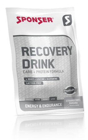 RECOVERY DRINK ErdbeerBanane Regenerationsgetränk, 6 Beutel à 60g  ERDBEER