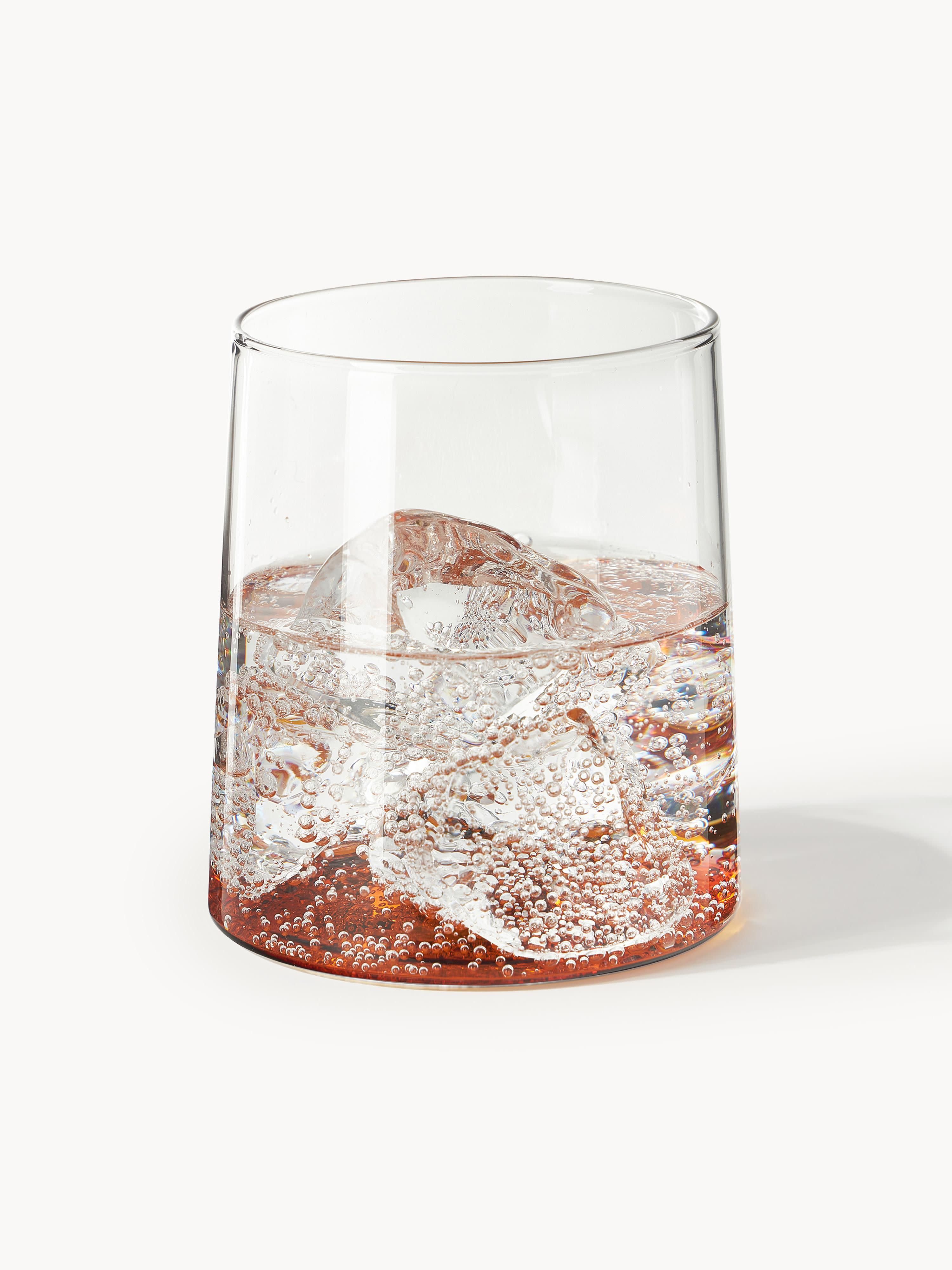 Mondgeblazen waterglazen Hadley, 4-delig