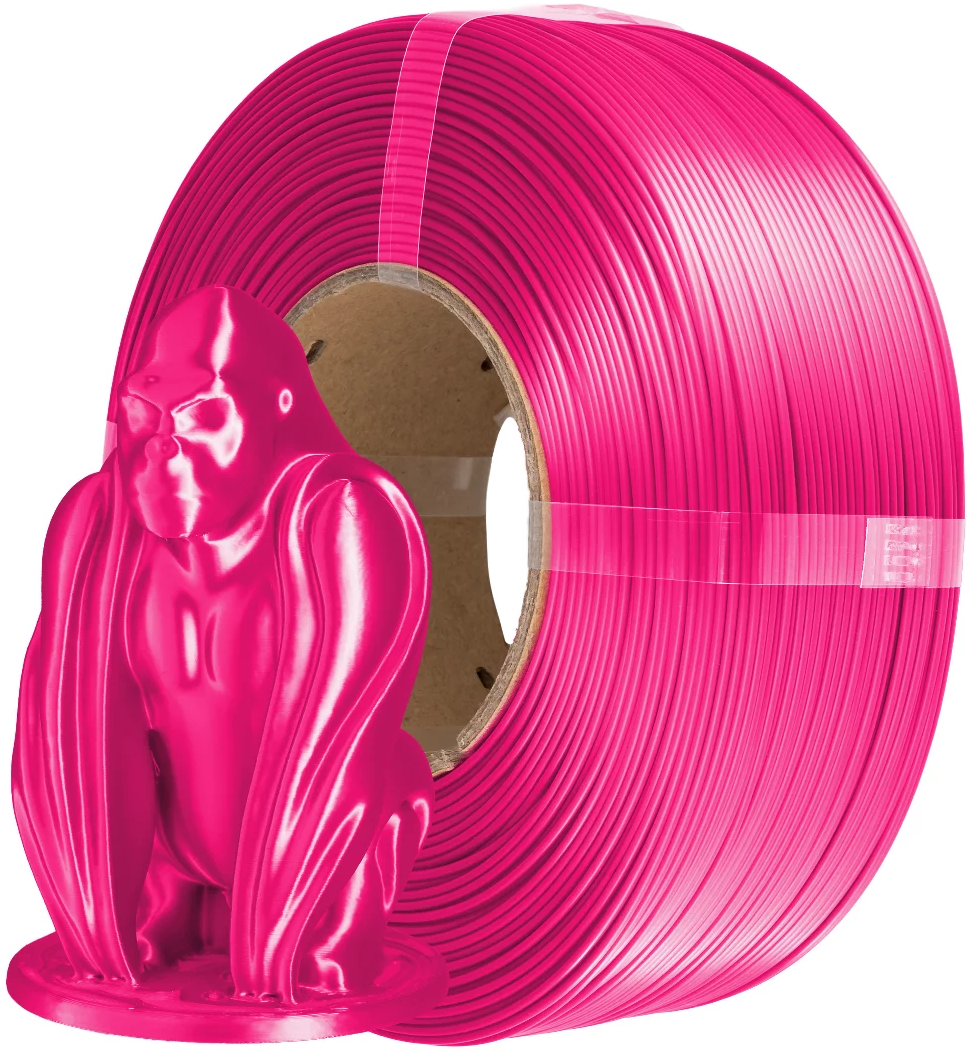 AzureFilm  PLA Silk Refill Cherry Pink, 1,75 mm / 1000 g    Hochwertiges Filament mit Silk-Effekt in Cherry Pink, ohne Spule