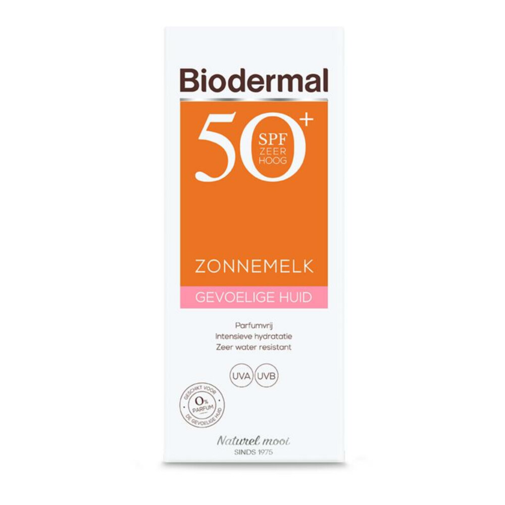 2x Biodermal Gevoelige Huid Zonnemelk SPF 50+200 ml
