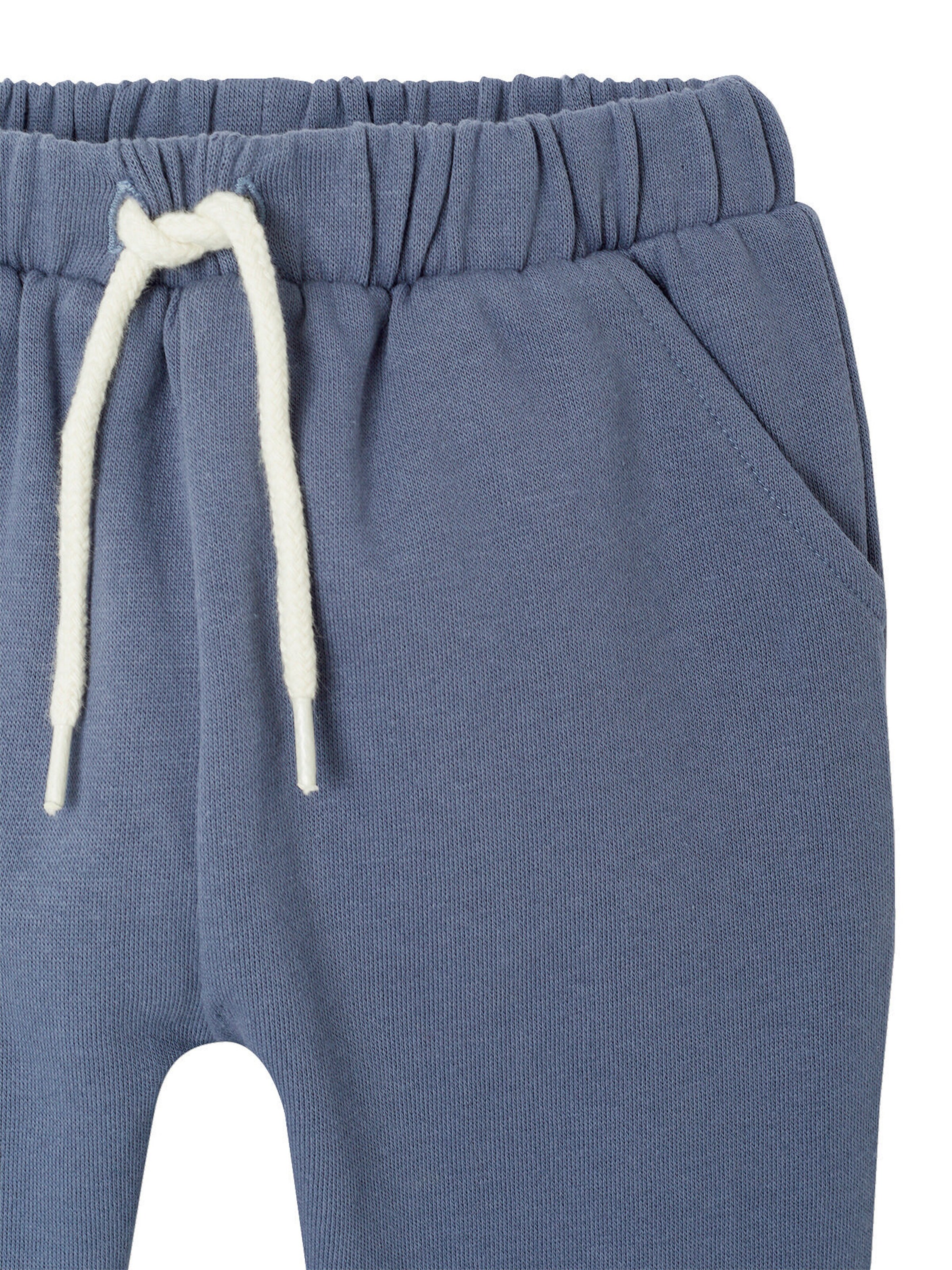Vertbaudet Jungen Baby-Set: Kapuzensweatjacke & Sweathose mit Recycling-Polyester indigo-blau