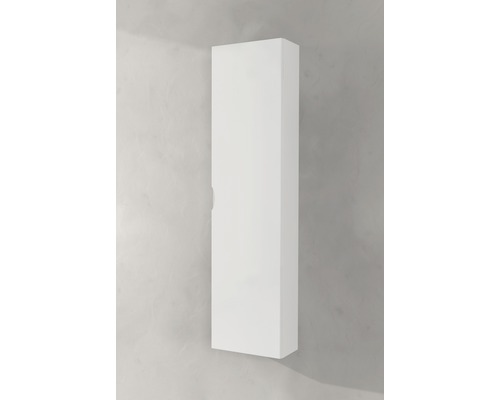 Hoge kast Baden Haus New York Avril 140x35 cm wit hoogglans volledig gemonteerd greeploos