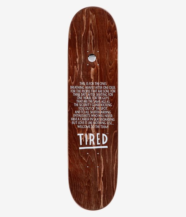Tired Skateboards Creepy Skull 8