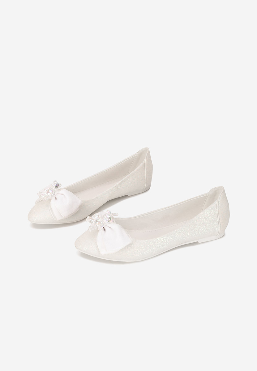 Ballerines élégantes blancs Adelyma