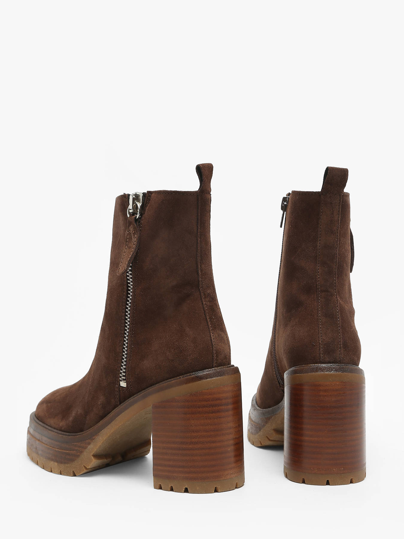 Bottines  talon Anima en cuir ALPE