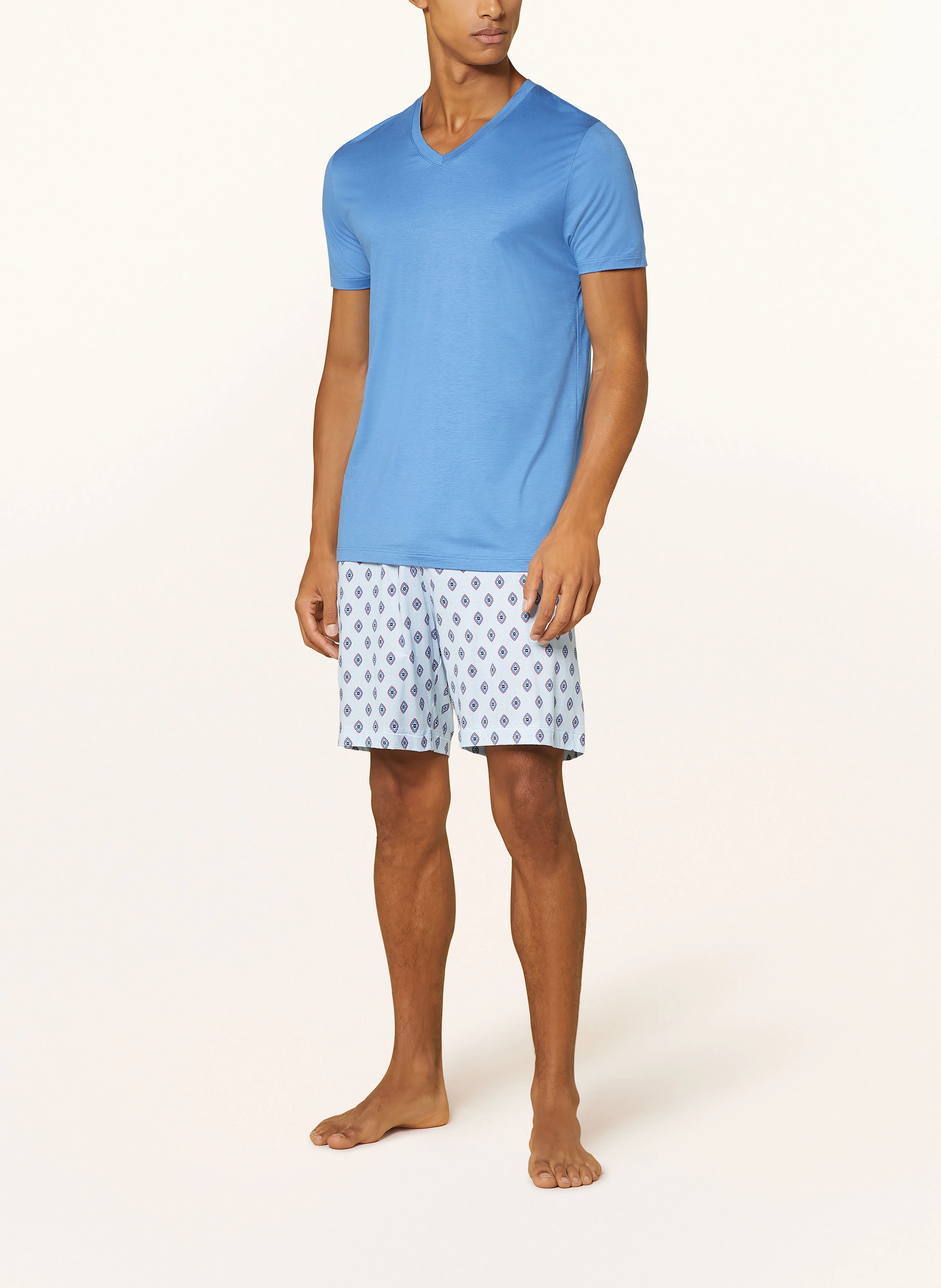 mey Schlafshorts Serie STRIPES WITH TIE PATTERN