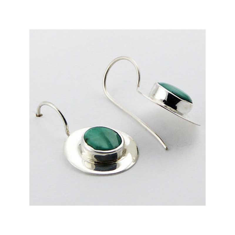 Dormeuses turquoise & argent