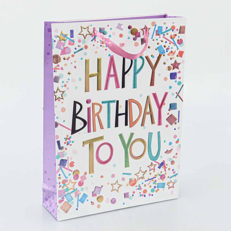 Sac cadeaux 'Happy Birthday'