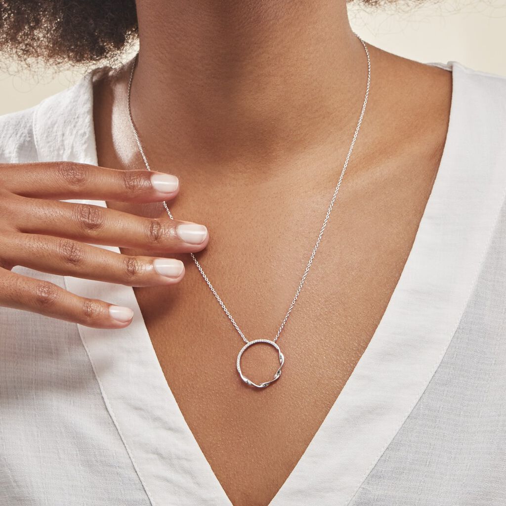Collier Poldie Argent Oxyde De Zirconium
