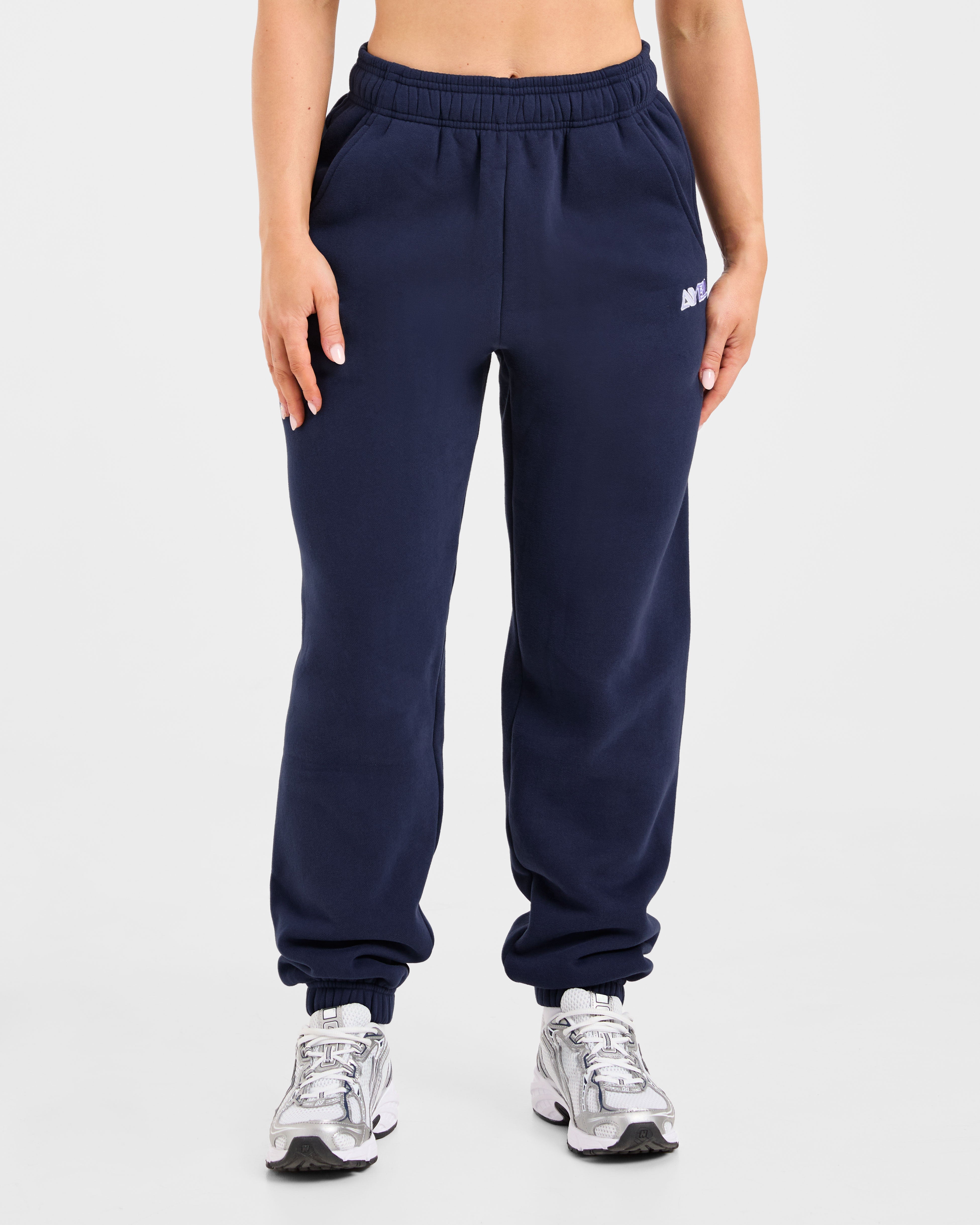 Retro Embroidered Oversized Joggers