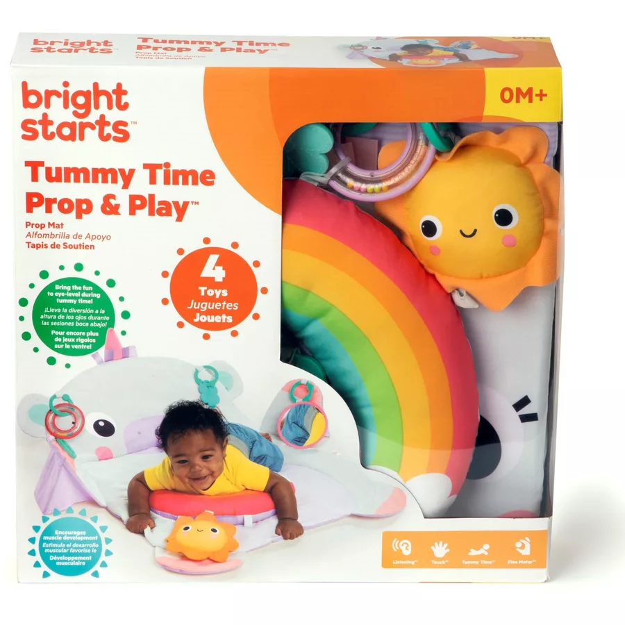 Bright Starts Tummy Time Prop & Play™ Einhorn Aktivitätsmatte