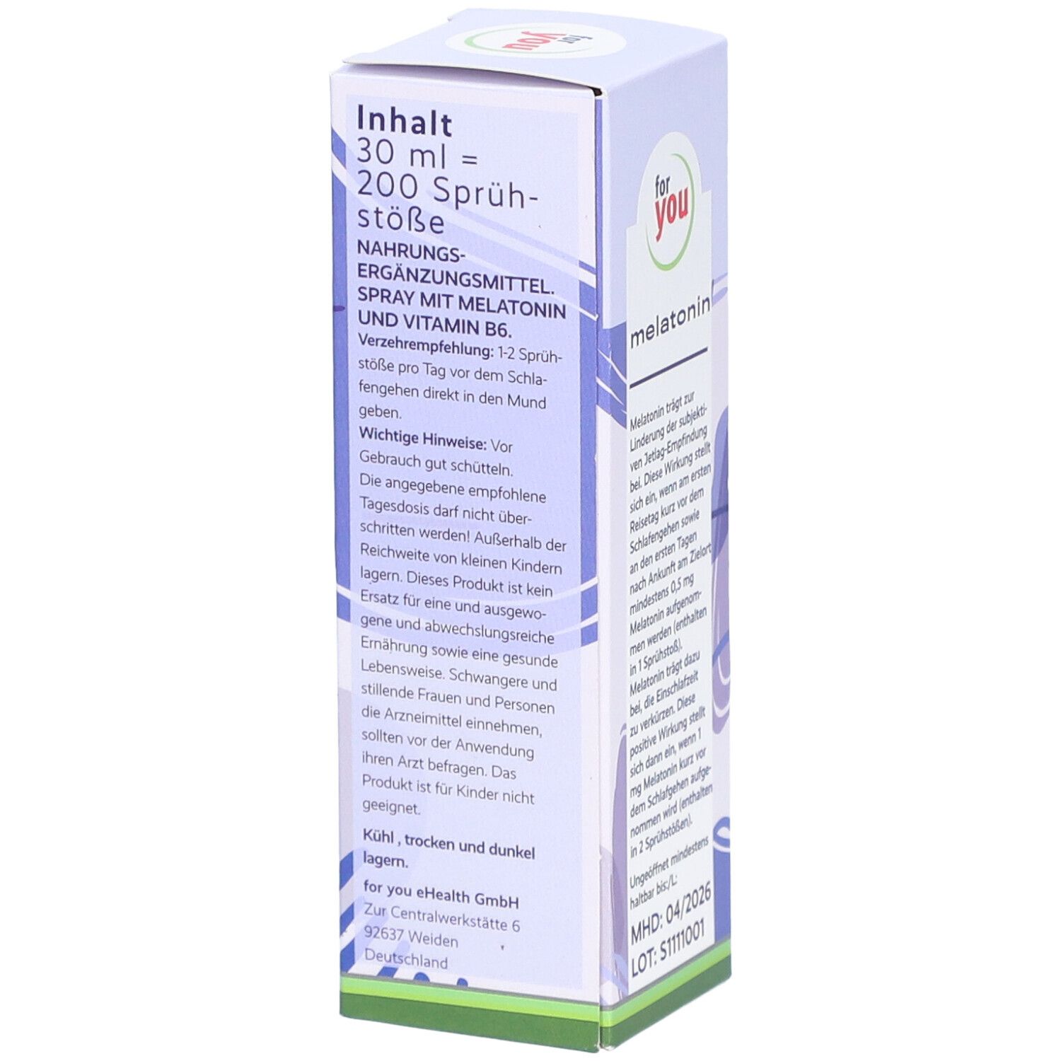 for you melatonin spray