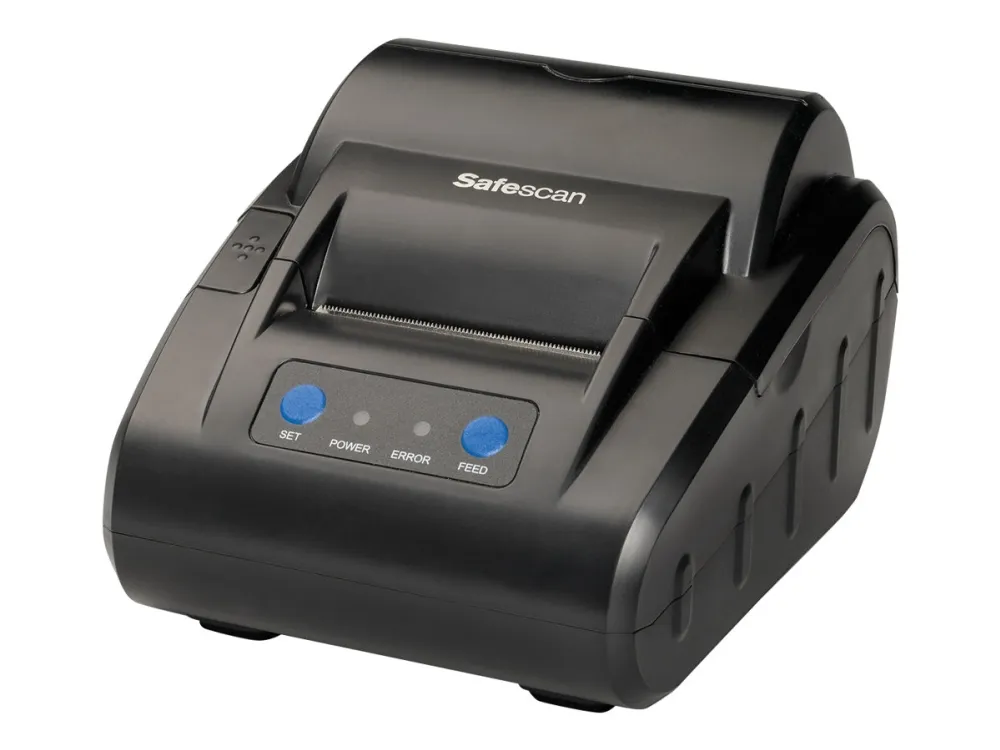 Safescan TP-230 - Etiketprinter - termisk linje - Rulle (5,8 cm) - 203 dpi - op til 60 mm/sek. - USB, seriel - sort