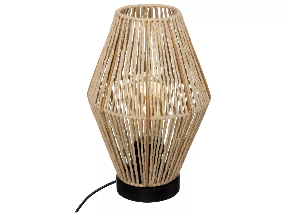 Lampe à poser Corde Nature H 32 cm