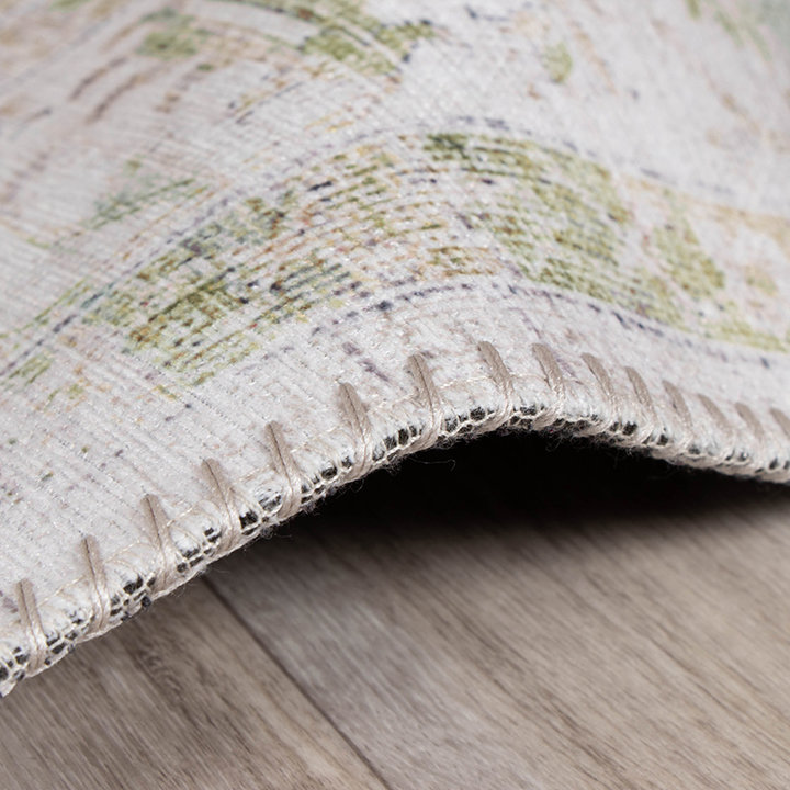 Vintage vloerkleed - Lago Groen/Creme | Hoge kwaliteit