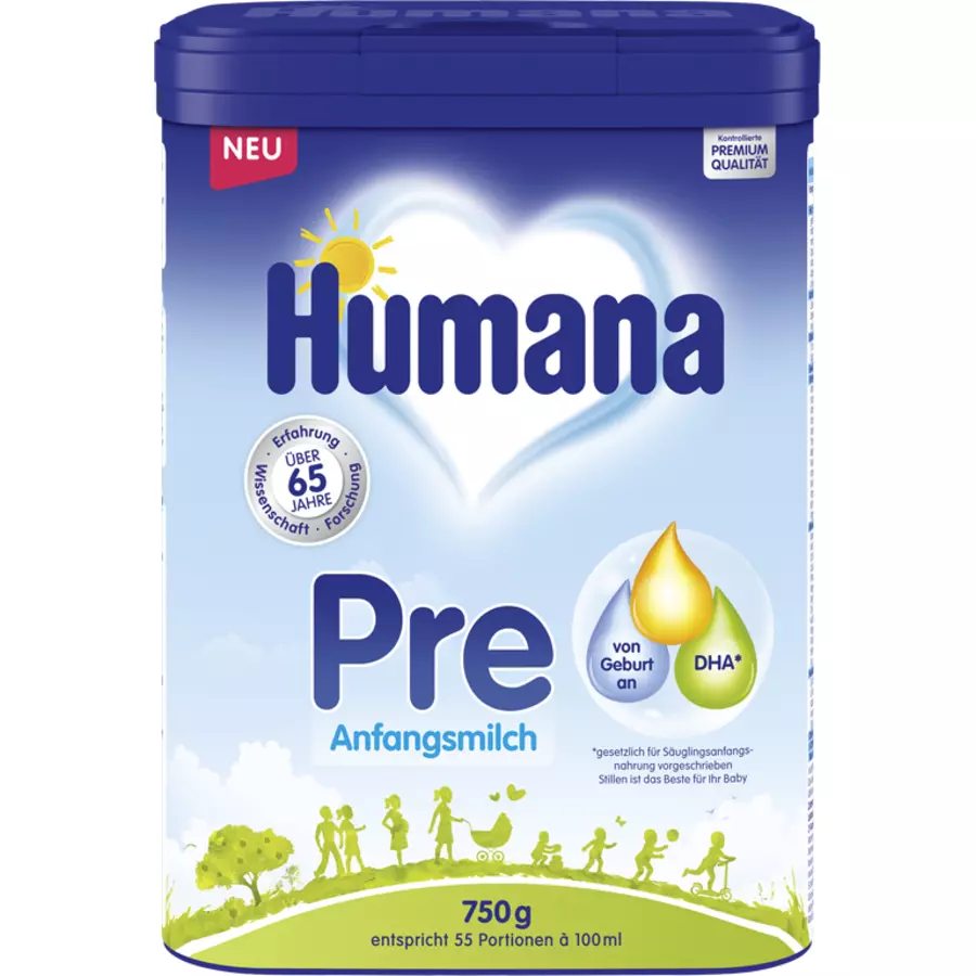 Humana Anfangsmilch Pre 750g ab der Geburt
