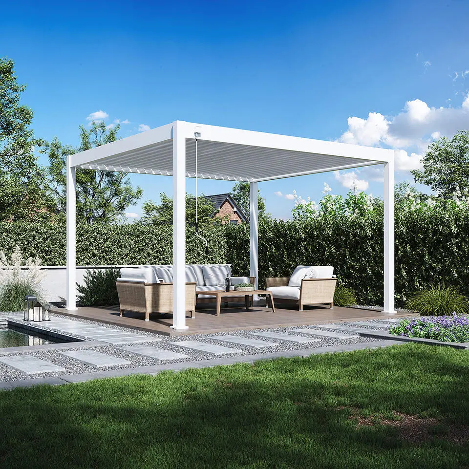 Orion Deluxe terrasoverkapping 360 x 400 cm wit