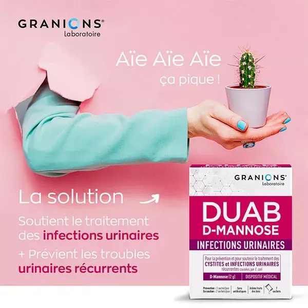 Granions Duab D-Manose Infecções do Trato Urinário Cistite 7 sachês