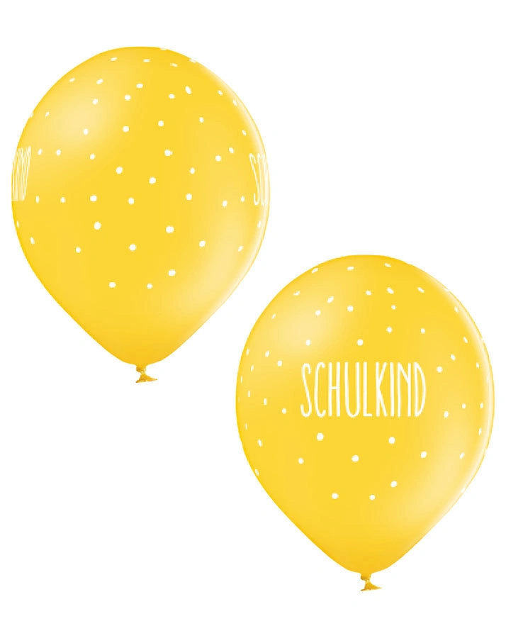 Luftballons SCHULKIND 12-teilig in bunt