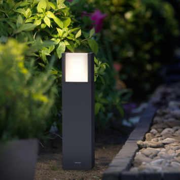 Philips tuinpaal Arbour geïntegreerde LED 40 cm 4W 800 lm antraciet
