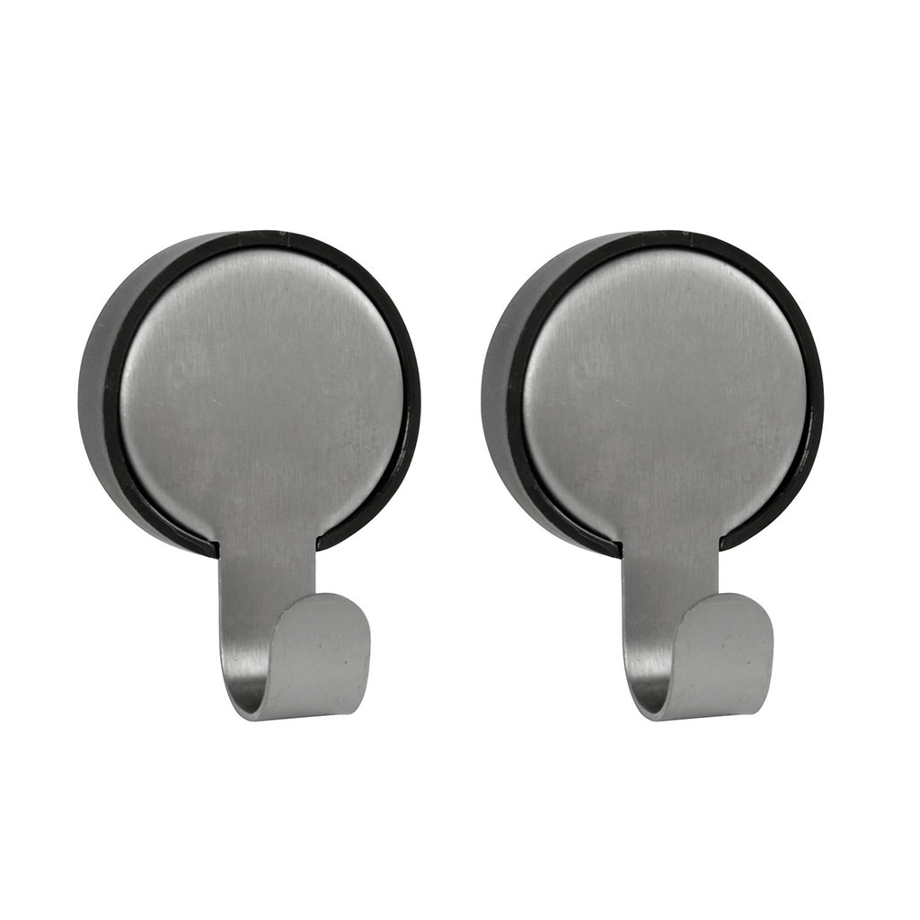 Lot de 2 patères rondes bi matière