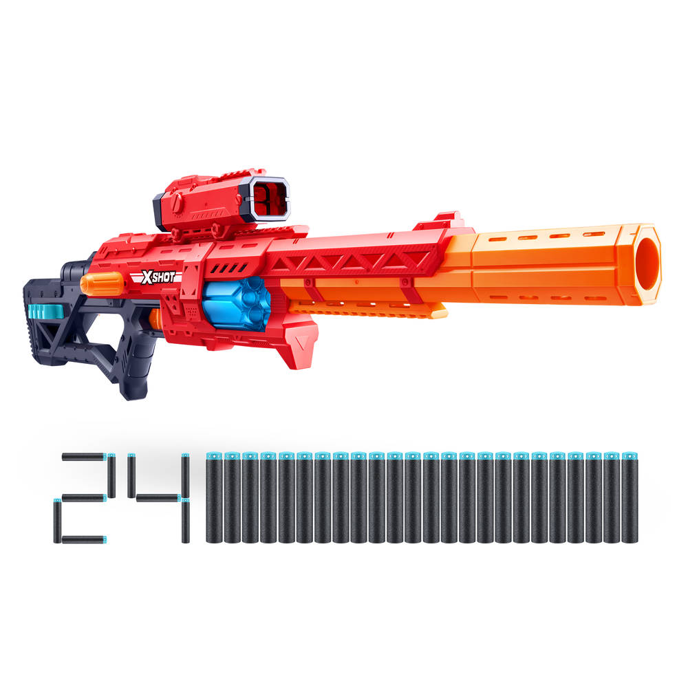 XSHOT Excel Red Range X8 blaster met 24 darts