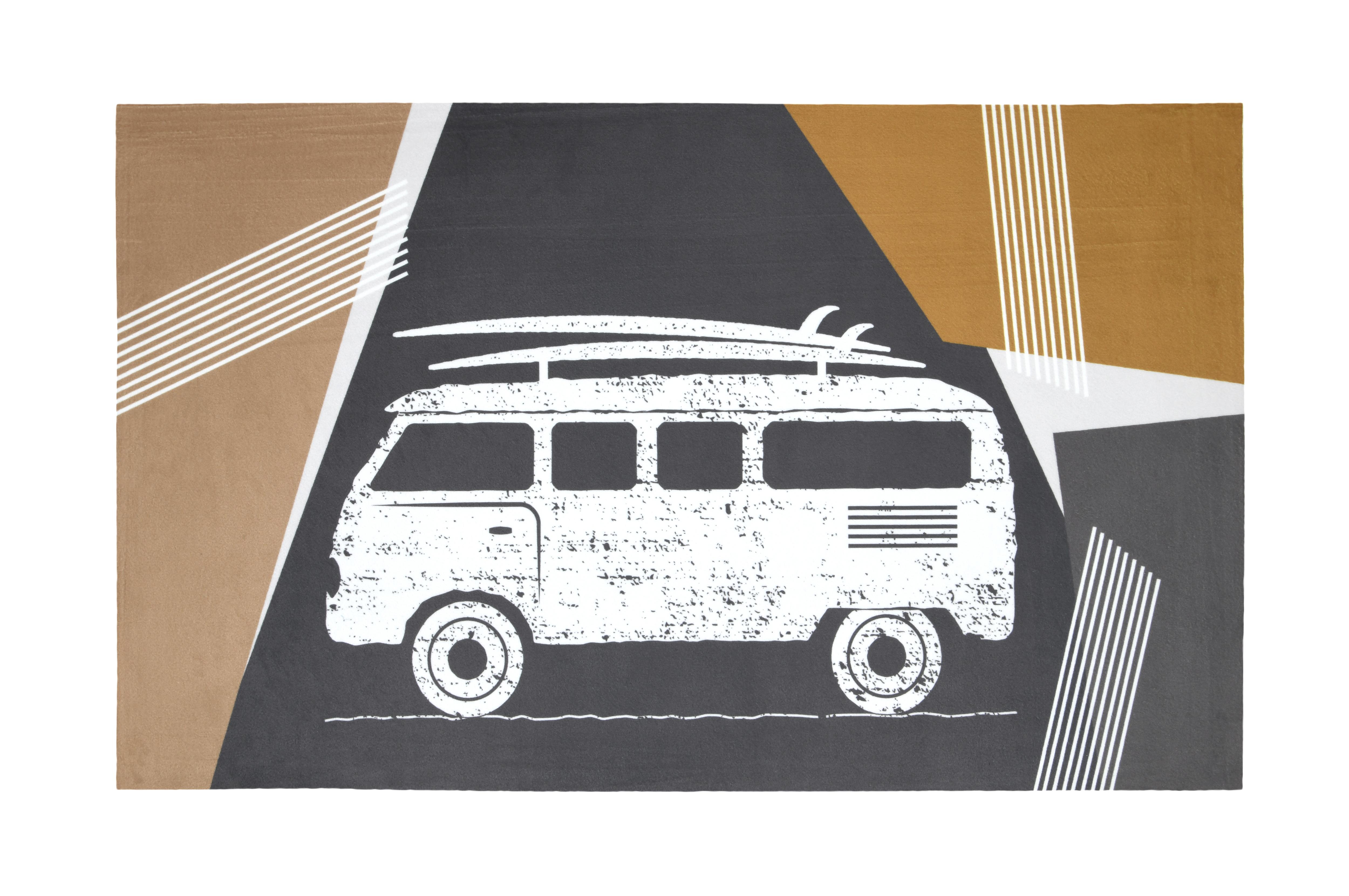 SIRIUS TAPIS RUBBER 45X75CM TAUPE