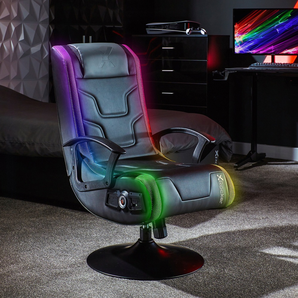 Rocker Veleno RGB 2.1 Audio Gaming-Stuhl