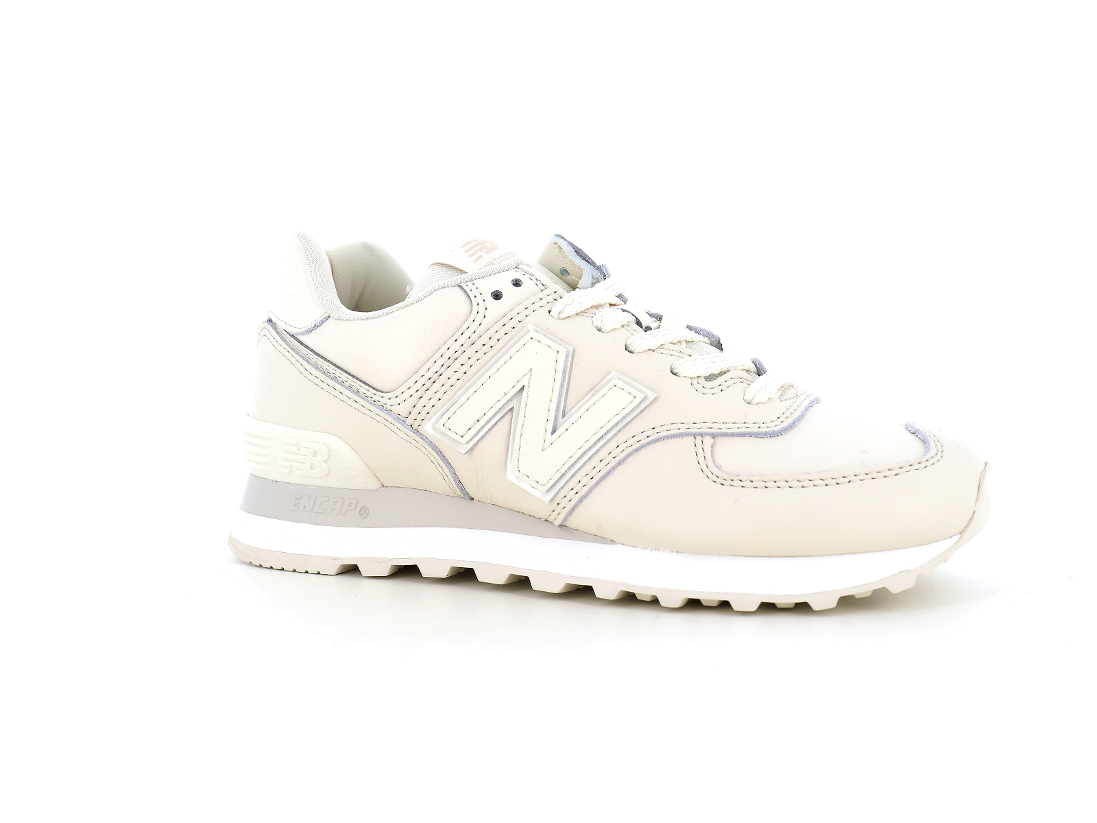 New balance a-WL574IR2 Matières combinées Blanc Casse