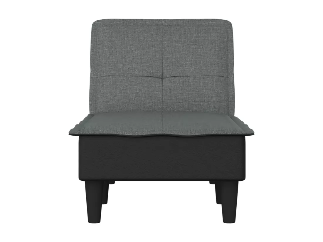 Prolenta Premium - Chaise longue gris foncé tissu