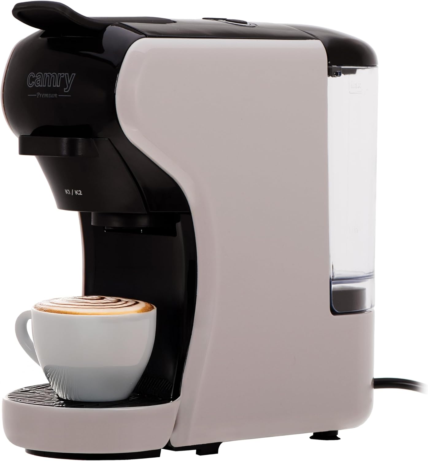CAMRY Kapselkaffeemaschine CR 4414 mit 0,6L Wasserta 19 Padmaschine kompakt Bar - Espressomaschine 3000W Kompatibel mit Nespresso, Dolce Gusto, Lavazza & mehr - Einfache 3-Knopf-Bedienung