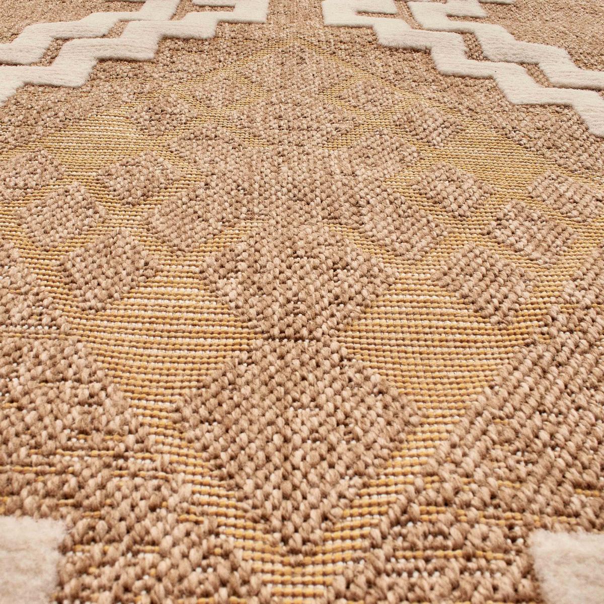 Tapis extérieur jaune 200x290 cm