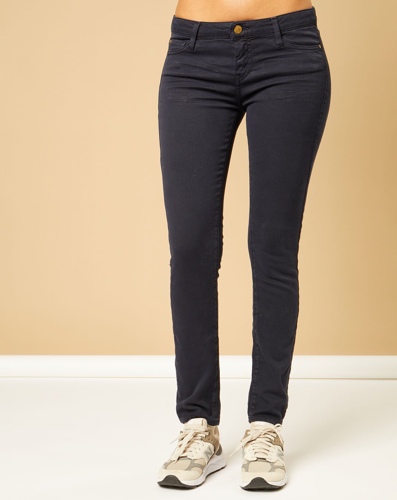 Acquaverde Jean slim 7/8 Scarlett bleu marine