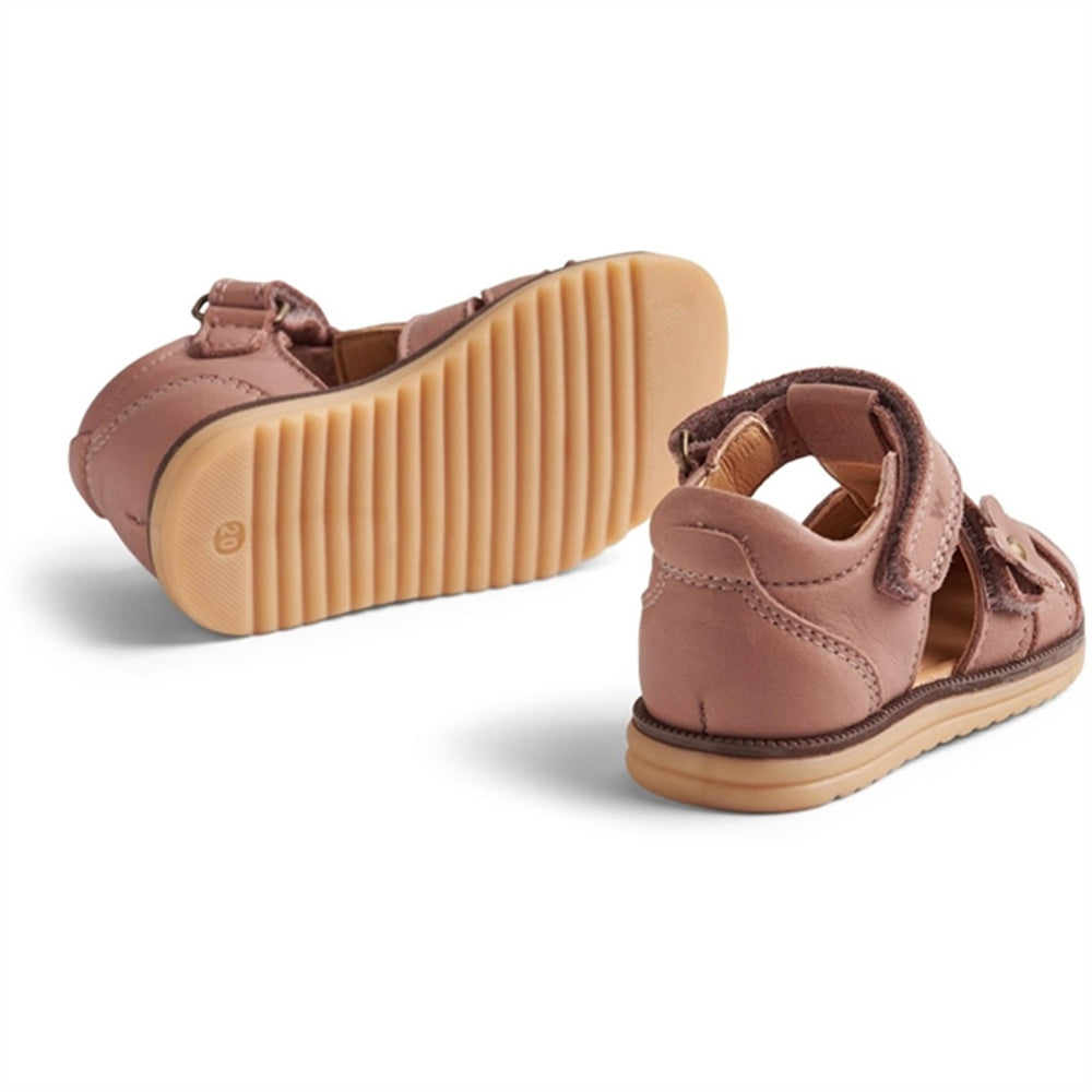 Sandal Closed Toe Sky Flower Old Rose