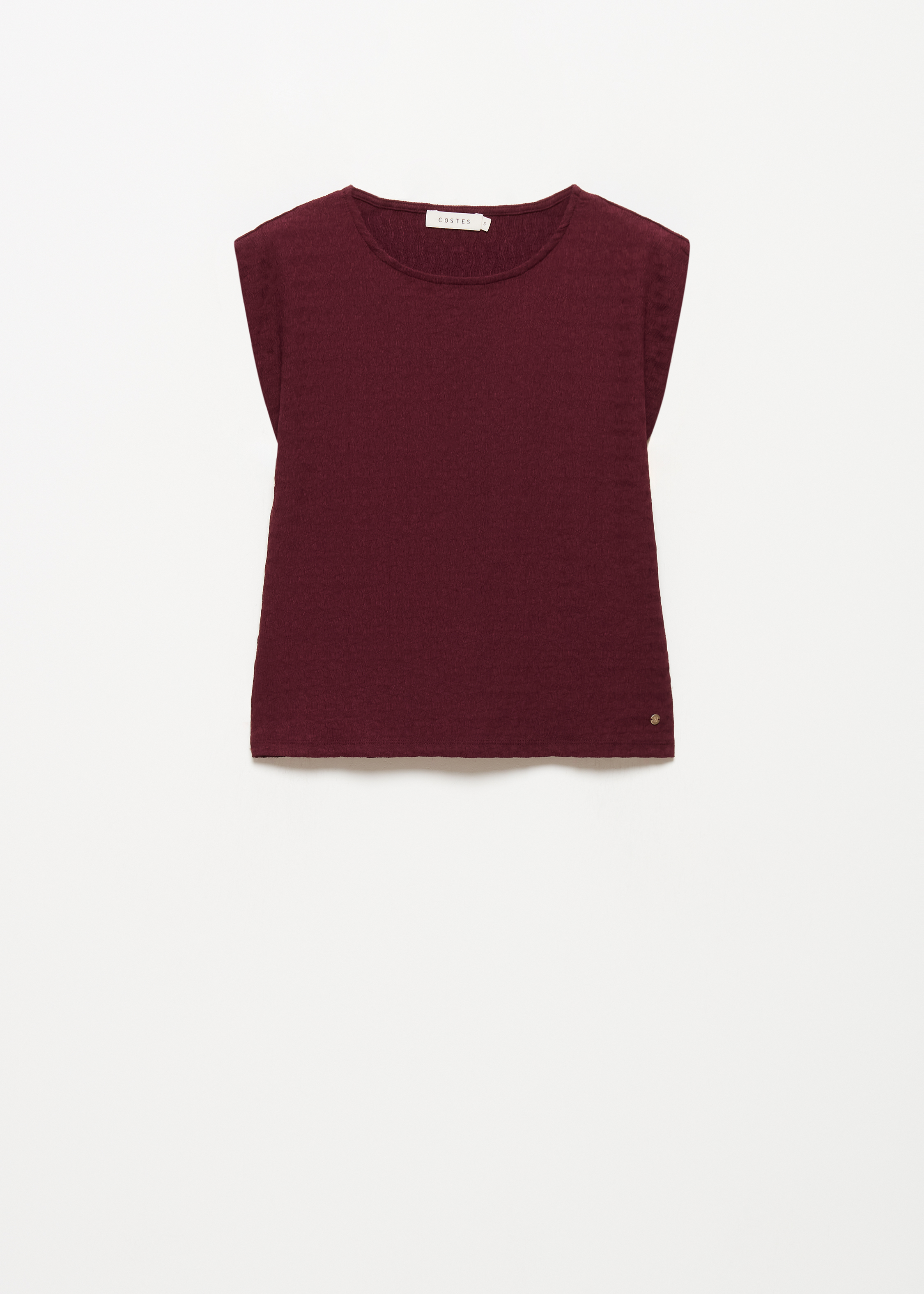 T-shirt met structuur