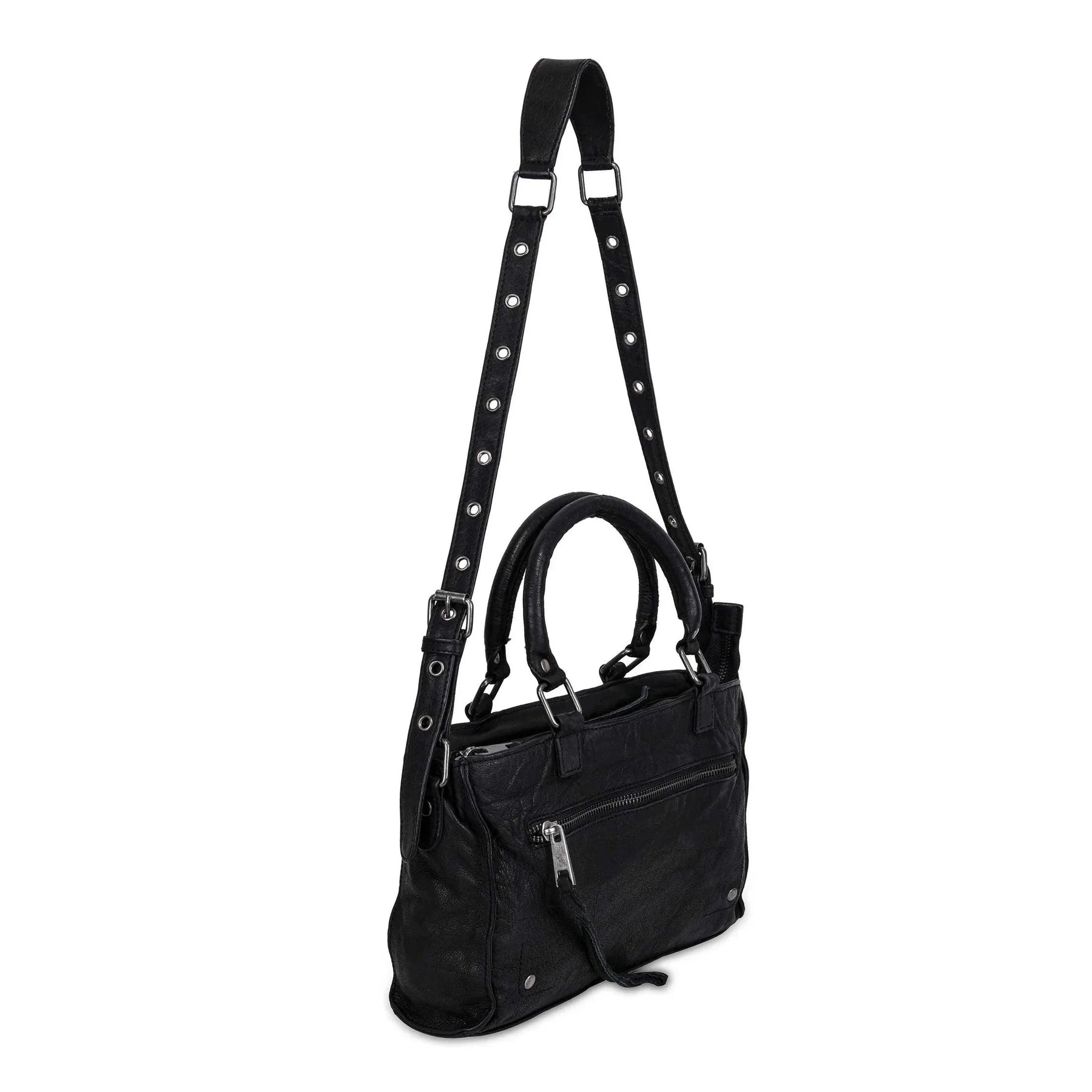 Nunoo | Washed Scarlett | leren handtas/ Schoudertas