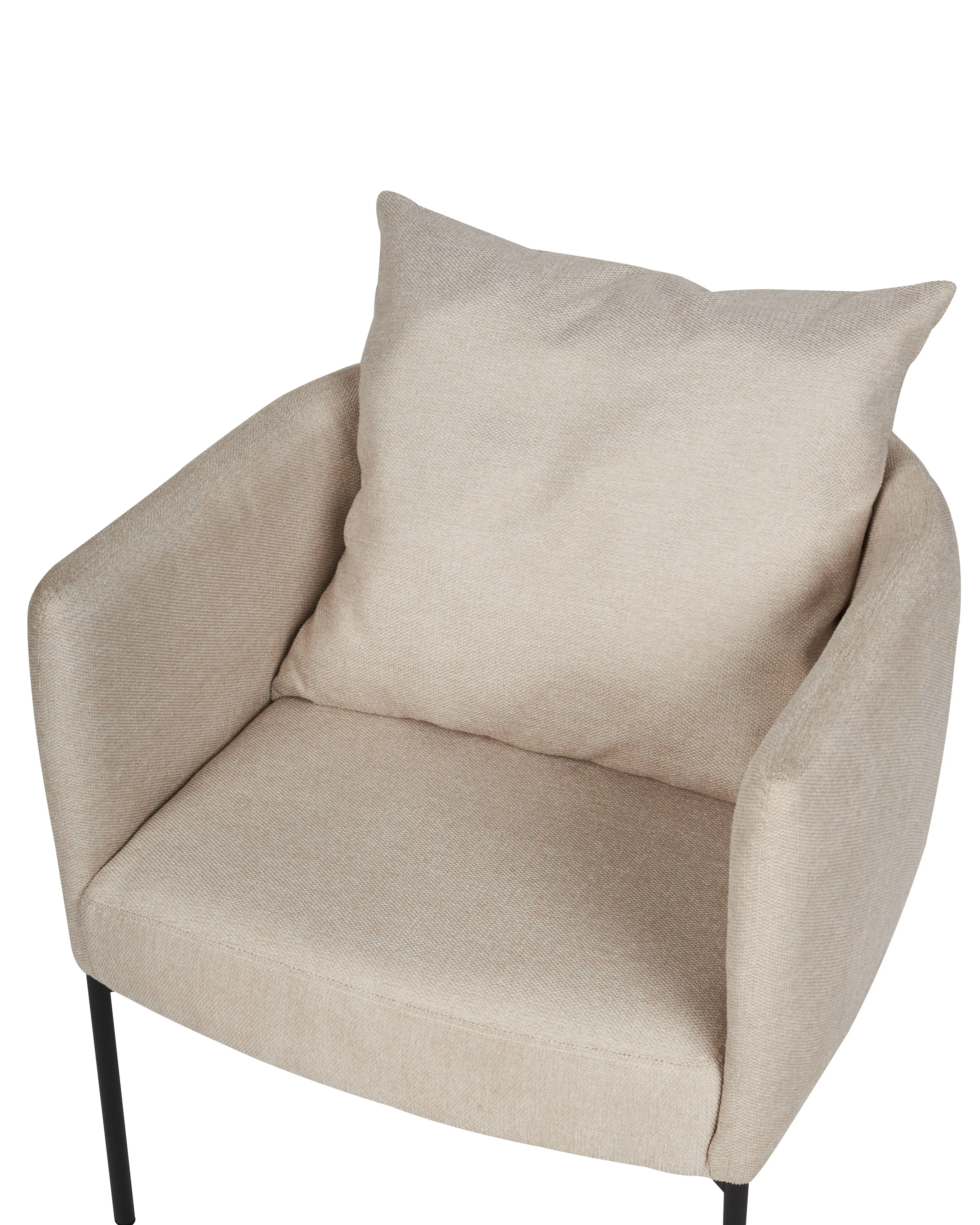 Fauteuil MALMOS Stof Lichtbeige