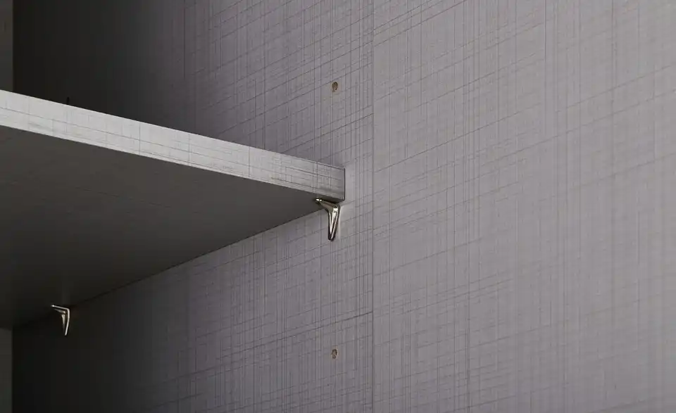 Schrank, 1-türig Multischrank-System 30 cm Eiche sägerau (Nachbildung)