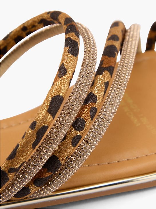 Catwalk Pantoletten-Zehentrenner beige
