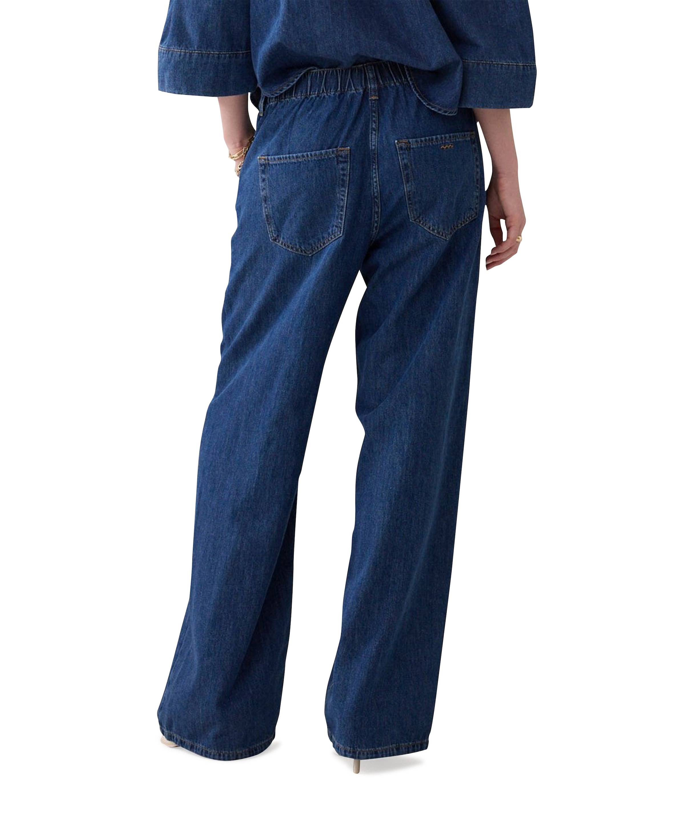 Summum Woman Jeans loose fit Light cotton twill dames jeans blauw