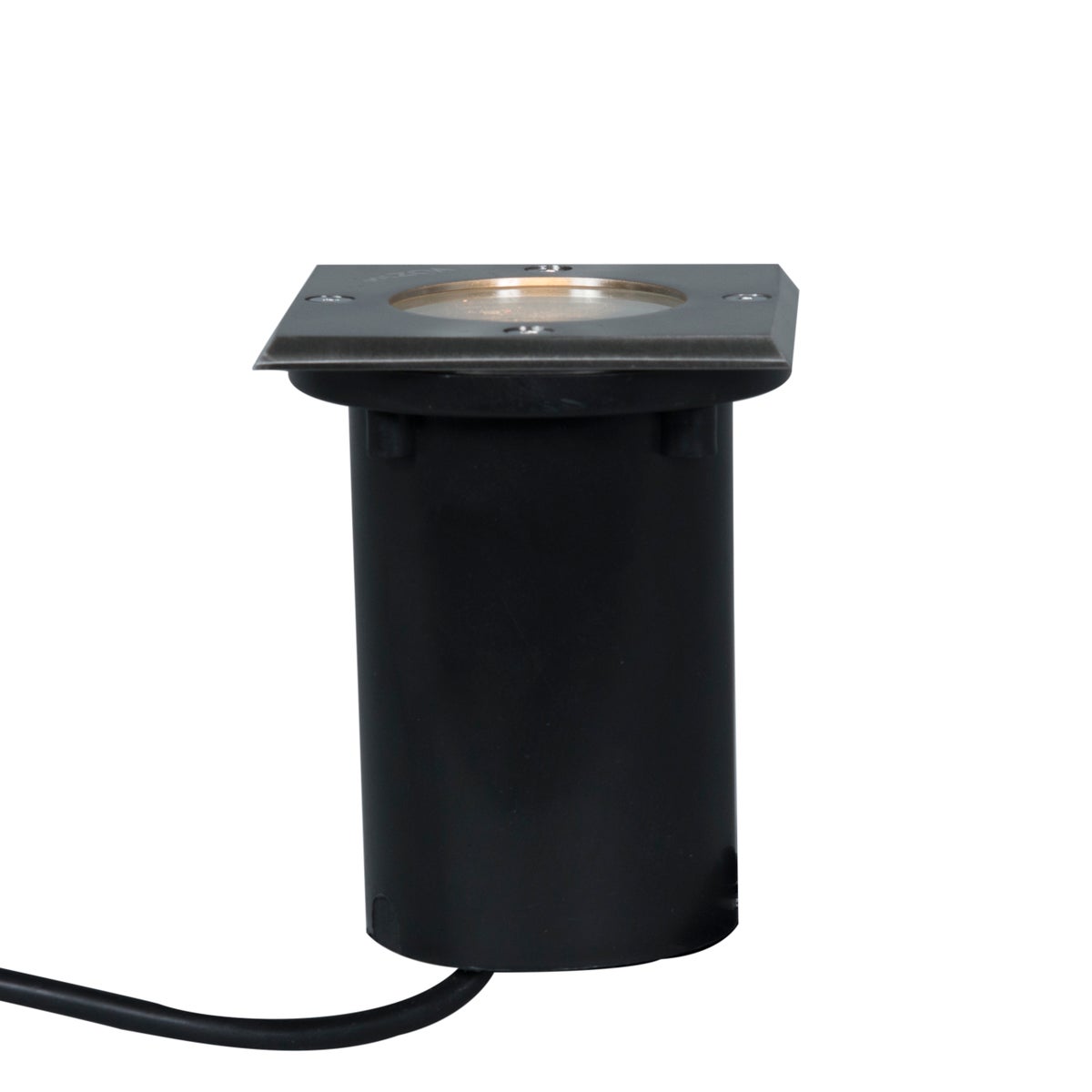 Inbouw grondspot voor buiten, geborsteld roestvrij staal, 10,5 cm, IP65 - Basic Square