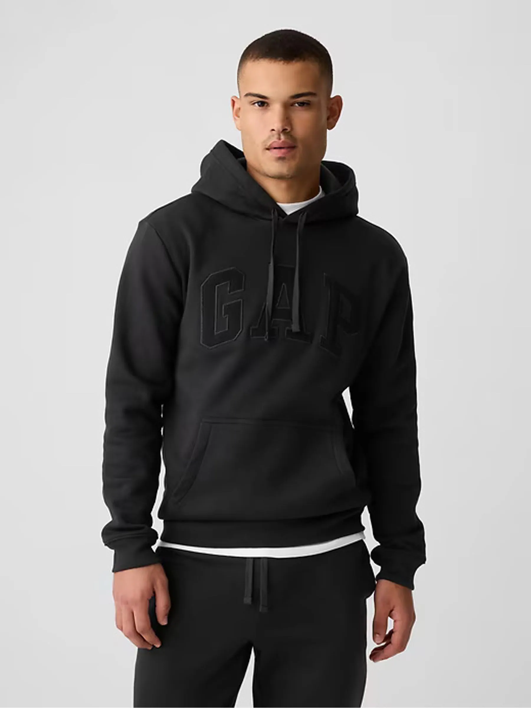 Zwart - Zonder sluiting - Gap Logo Fleece Lined Hoodie