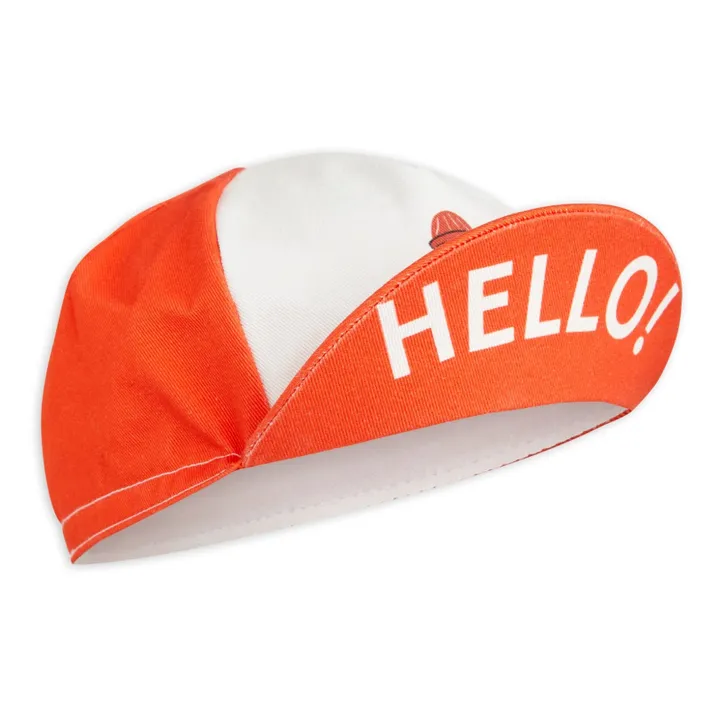 Mini Rodini Casquette Coton Bio Chien | Rouge