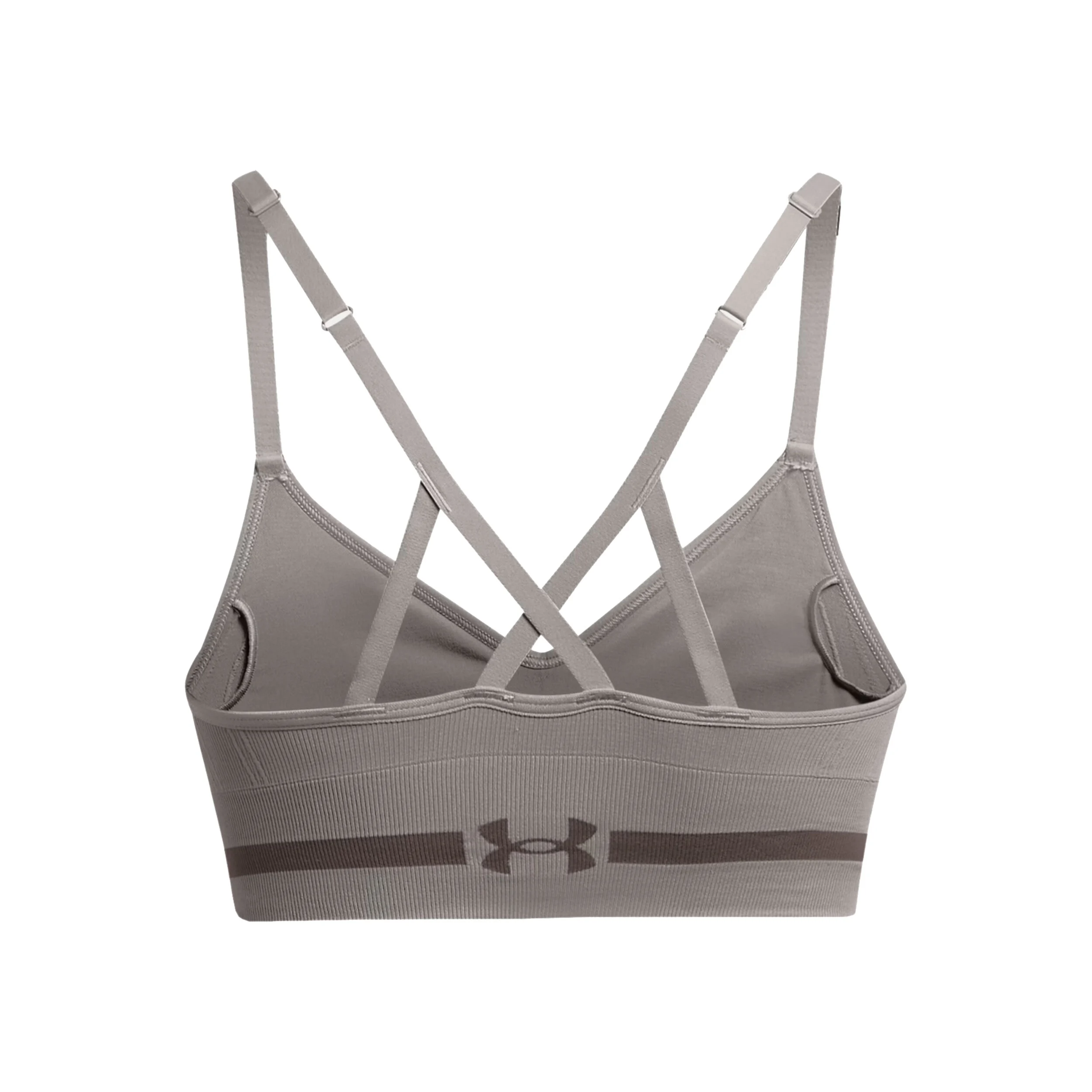 Under Armour Seamless Low Long Soutien-gorge Sport Femmes - Gris