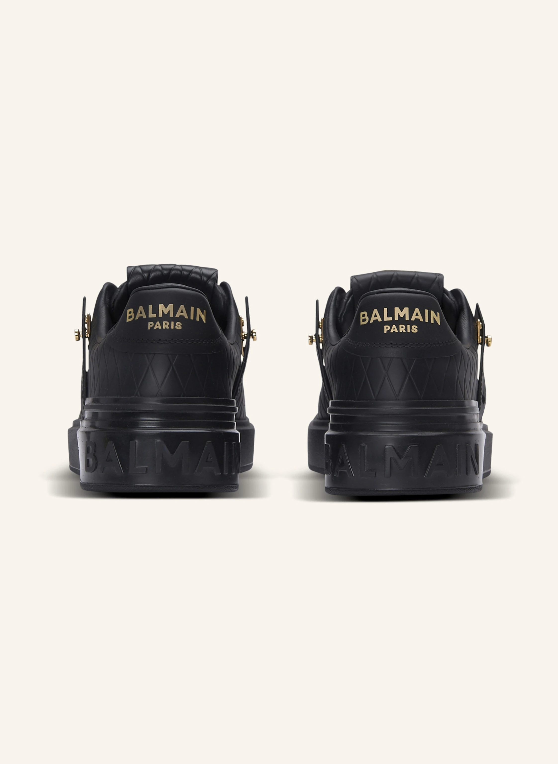BALMAIN Sneakers B-Court B-Buzz aus geprägtem Kalbsleder